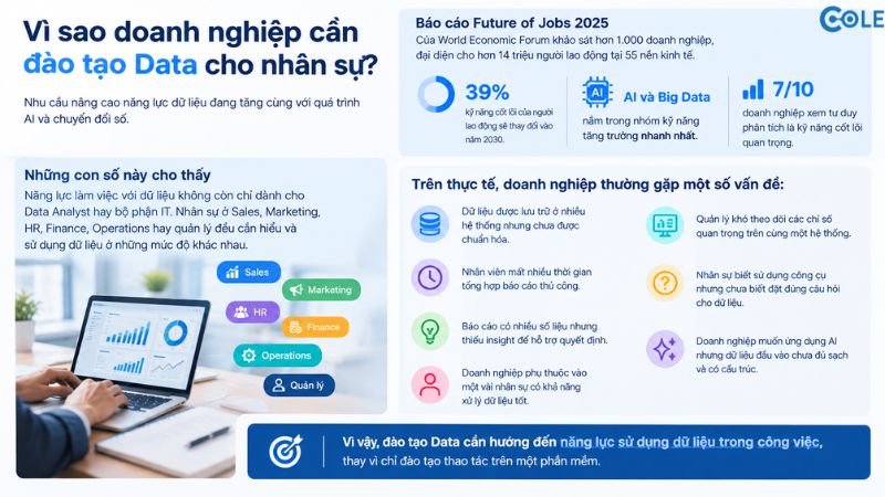 Vì sao doanh nghiệp cần đào tạo về Data?