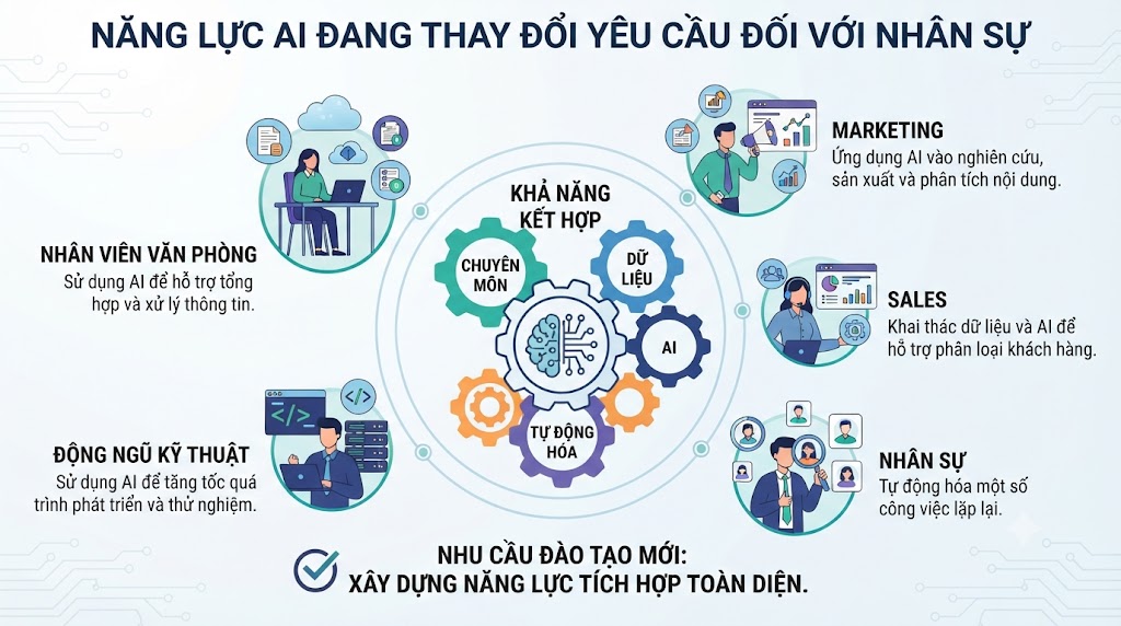 Năng lực AI đang thay đổi yêu cầu đối với nhân sự