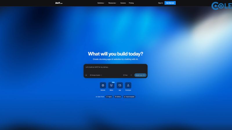 Bolt.new – Tạo bản mẫu web nhanh chóng